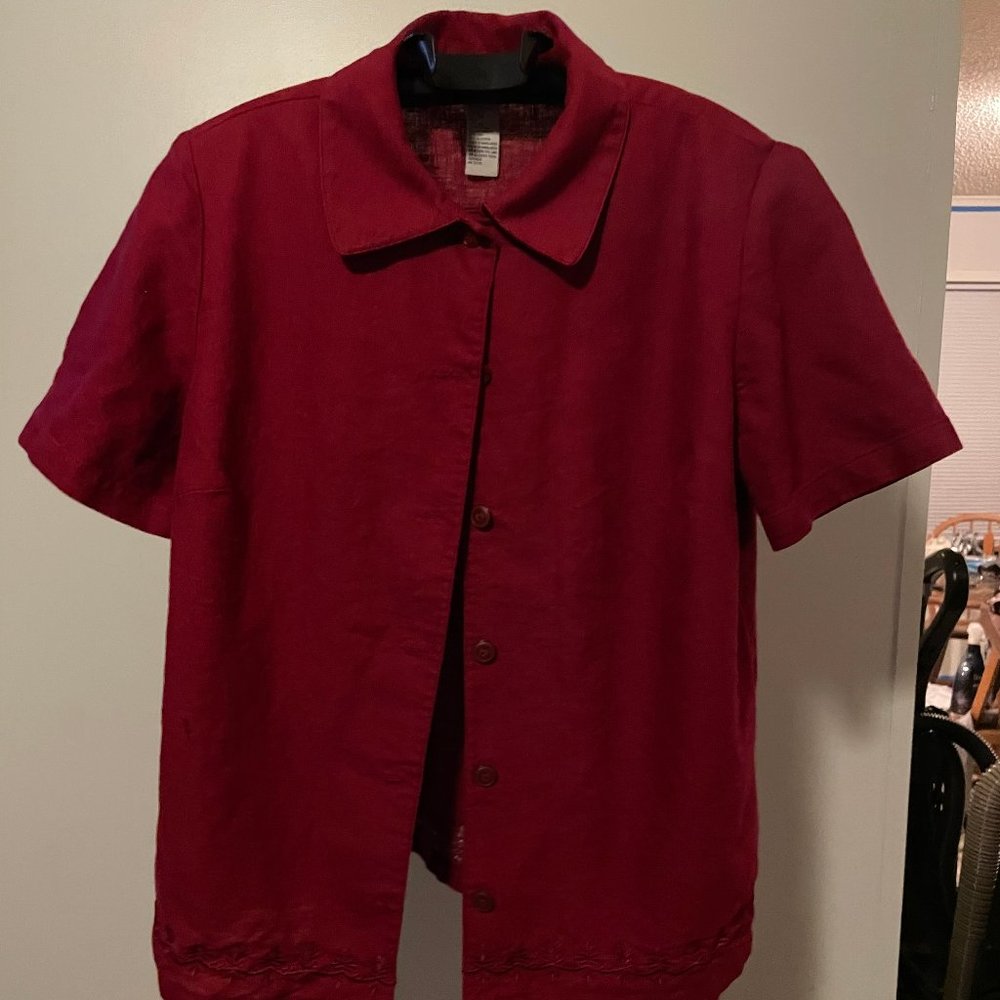 Sag Harbor Woman Plus Button Down shirt